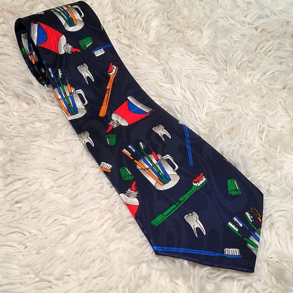 Steven Harris Dental Themed Tie